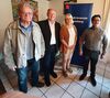 Konrad Forster (li.) mit den Delegierten (v.li.): Dr. Bernd Vilsmeier, Barbara Scharf und Ibrahim Abiad